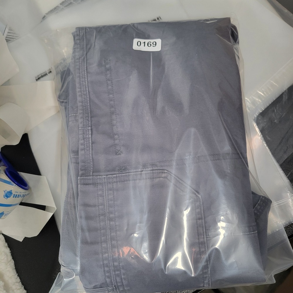 Duluth Trading Co Flex Fire Hose Cargo Pants Mens 32x30 Gray Workwear Utility - Picture 12 of 14